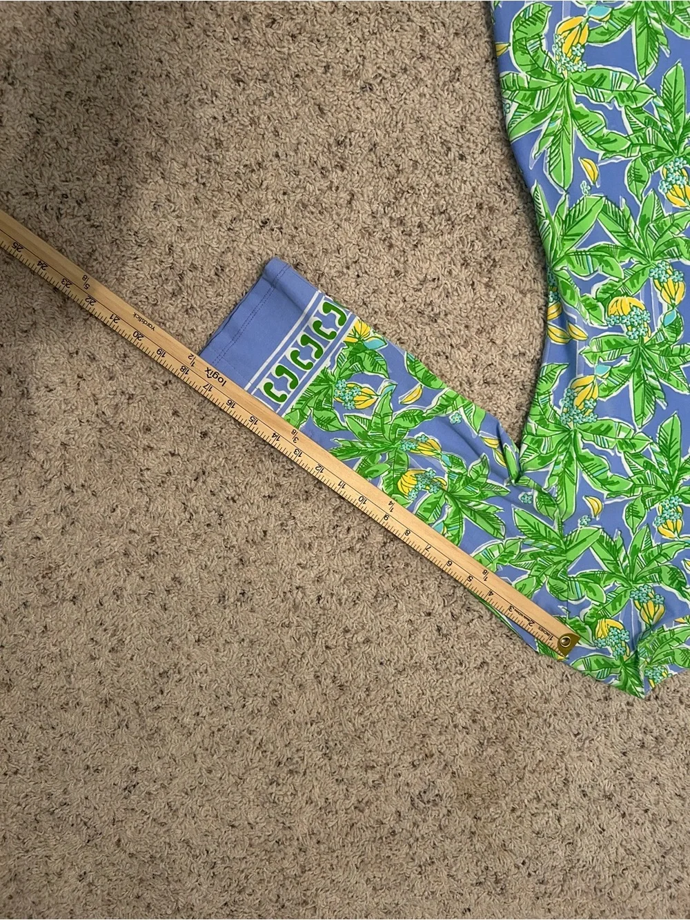 Blue & Green Tropical-Print Women's Swim Coverup Tunic